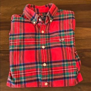 Boy’s Vineyard Vines flannel button down shirt XL